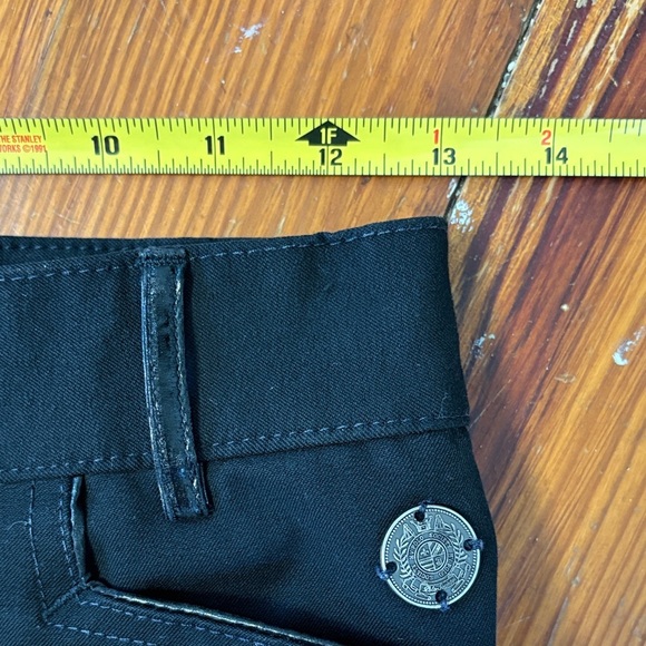 HV Polo Black Riding Pants with Silver Accents Size 26 Equestrian Full Seat - Picture 7 of 7